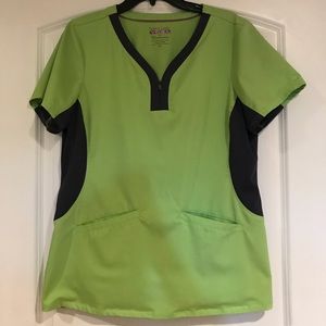 Healing Hands Yoga Scrub Top